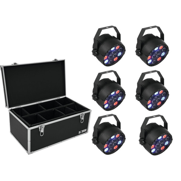 Eurolite Set 6x LED PARty Spot + Case TDV-1