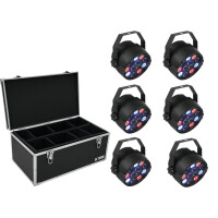 Eurolite Set 6x LED PARty Spot + Case TDV-1