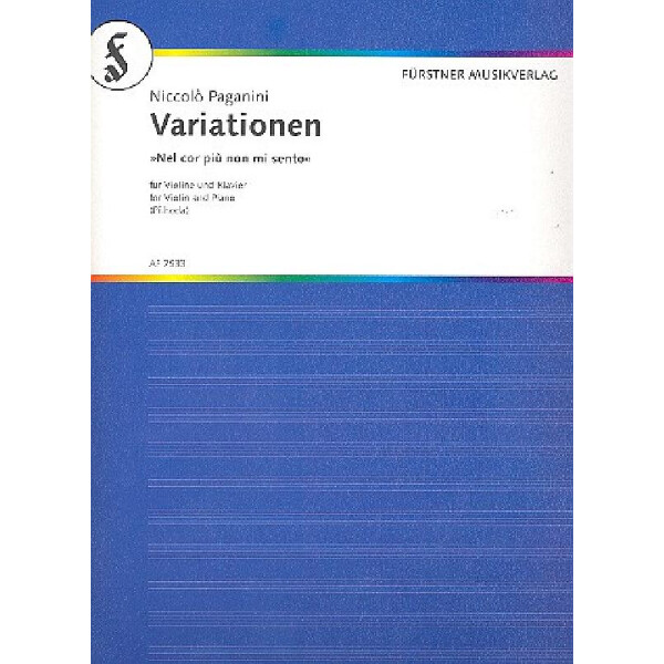 Variationen über Nel cor piu non mi sento