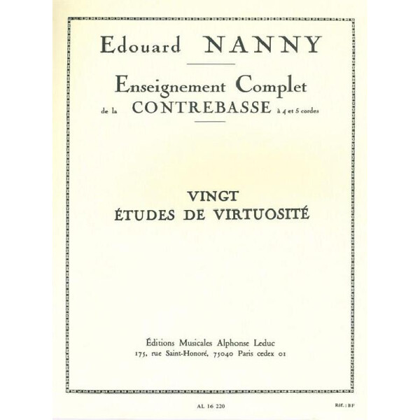 20 etudes de virtuosite pour