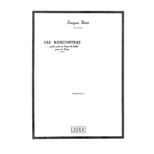 Les rencontres pour piano