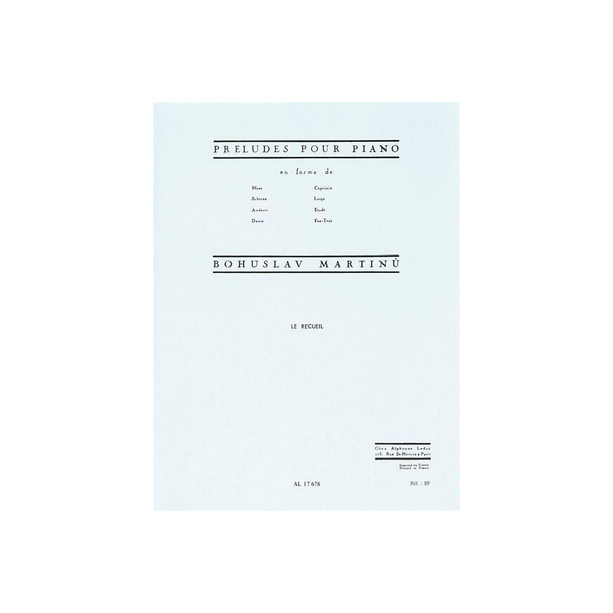 Preludes pour piano box