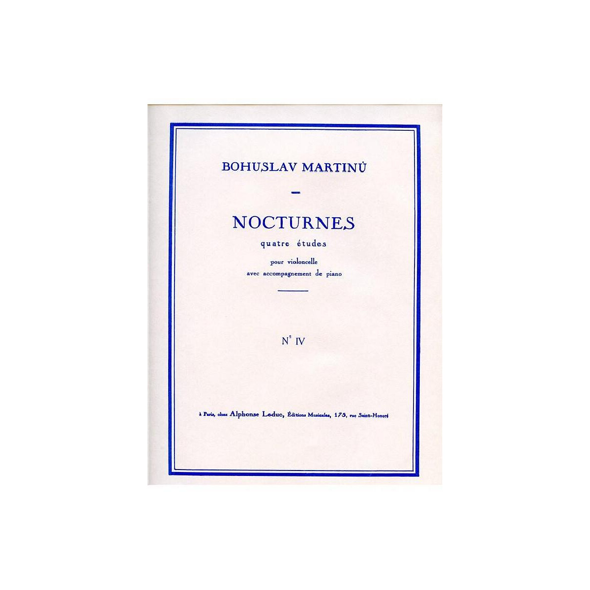 Nocturnes pour violoncelle et piano box