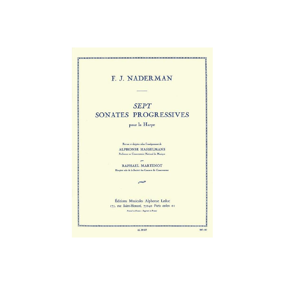 7 sonates progressives pour la