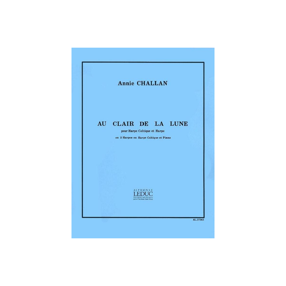 Au clair de la lune pour harpe box