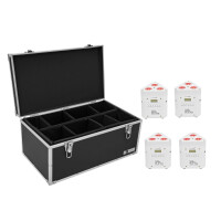 Eurolite Set 4x AKKU TL-3 TCL white + Case TDV-1