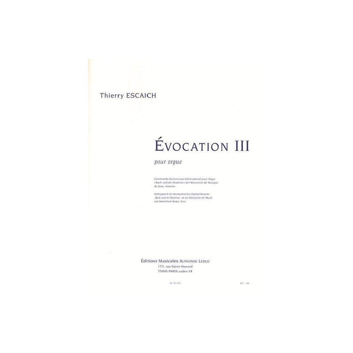 Évocation 3 pour orgue box