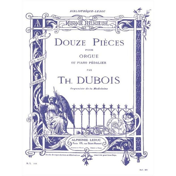 12 pièces . pour orgue