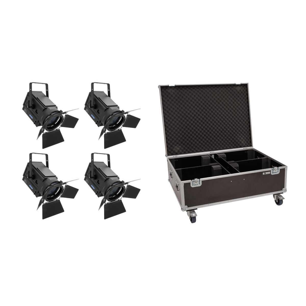 Eurolite Set 4x LED THA-150F + Case