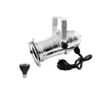 Eurolite Set PAR-20 Spot sil + PAR-20 230V COB 6W E-27 LED 1800-3000K dim2warm