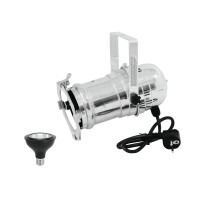 Eurolite Set PAR-30 Spot sil+ PAR-30 230V COB 12W E-27 LED 1800-3000K dim2warm