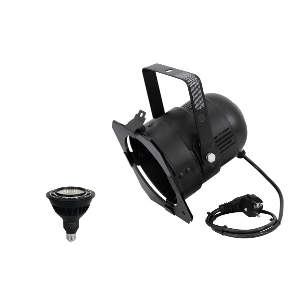 Eurolite Set PAR-38 Spot sw + PAR-38 230V COB 18W E-27 LED 1800-3000k dim2warm