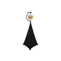 Eurolite Set Spiegelkugel 30cm gold mit Stativ und Segel sch