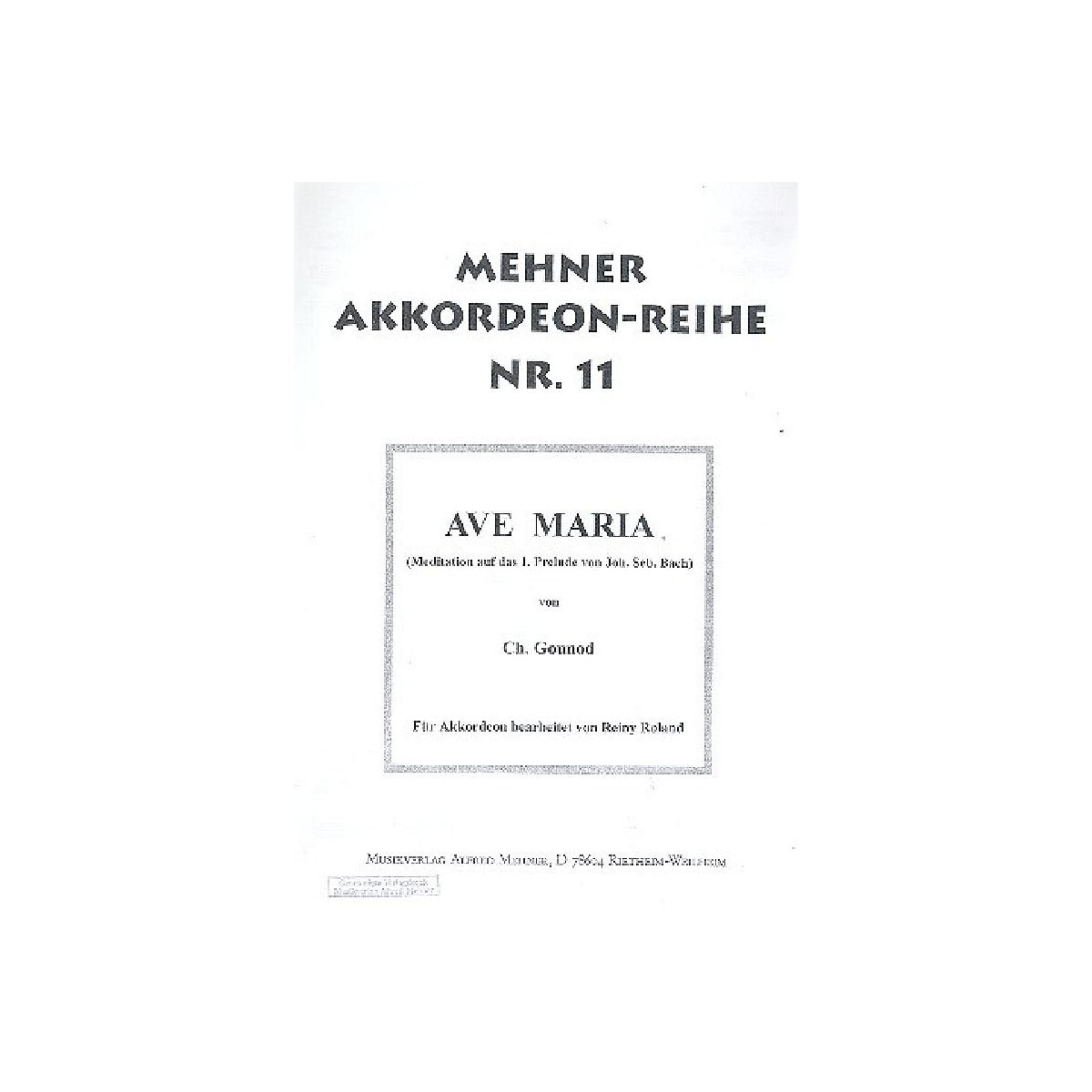 Ave Maria für Akkordeon