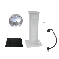 Eurolite Set Spiegelkugel 50cm mit Stage Stand variabel + Cover schwarz