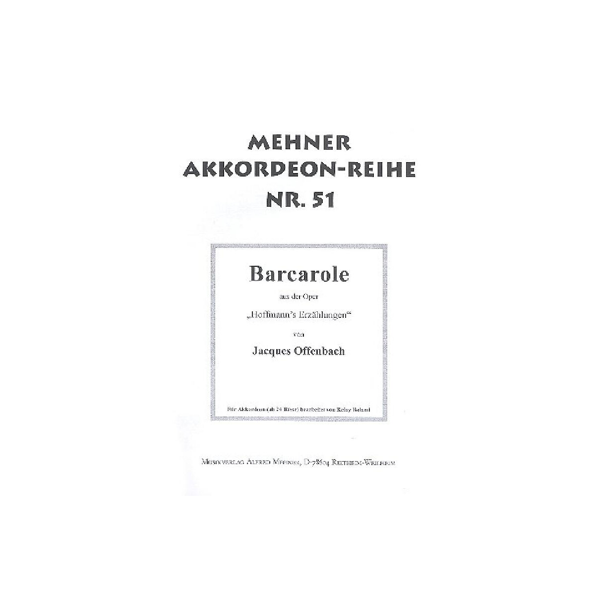 Barcarole aus Hoffmanns Erzählungen