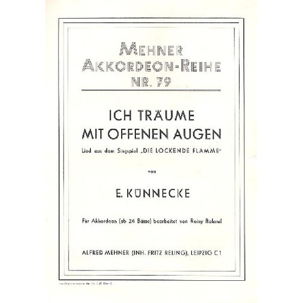 Ich träume mit offenen Augen