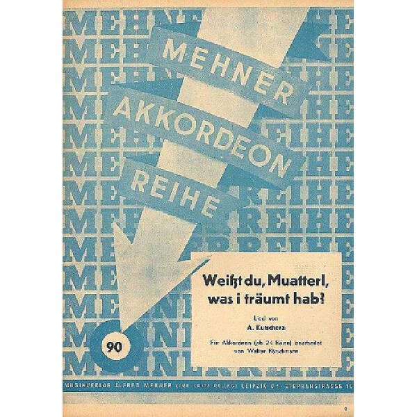 Weißt du Muatterl was i träumt hab