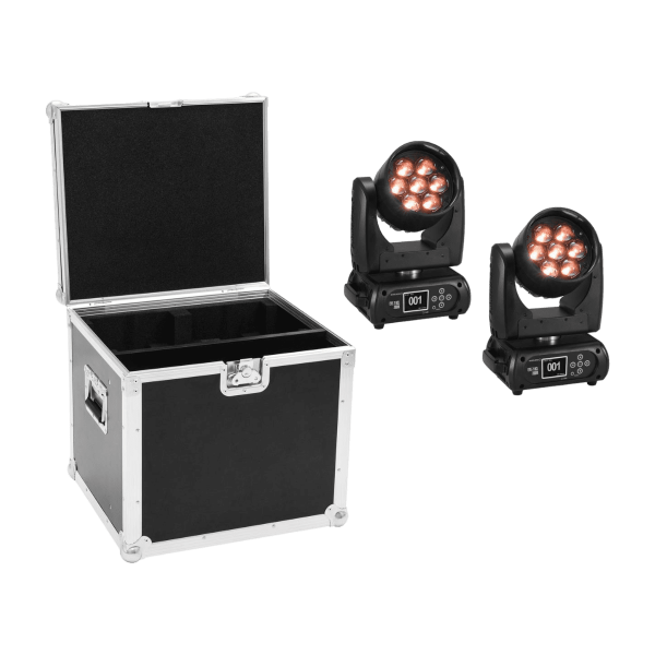 Futurlight Set 2x EYE-7 HCL Zoom + Case