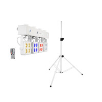Eurolite Set LED KLS-180 weiß + BS-2 EU Boxenhochständer weiß