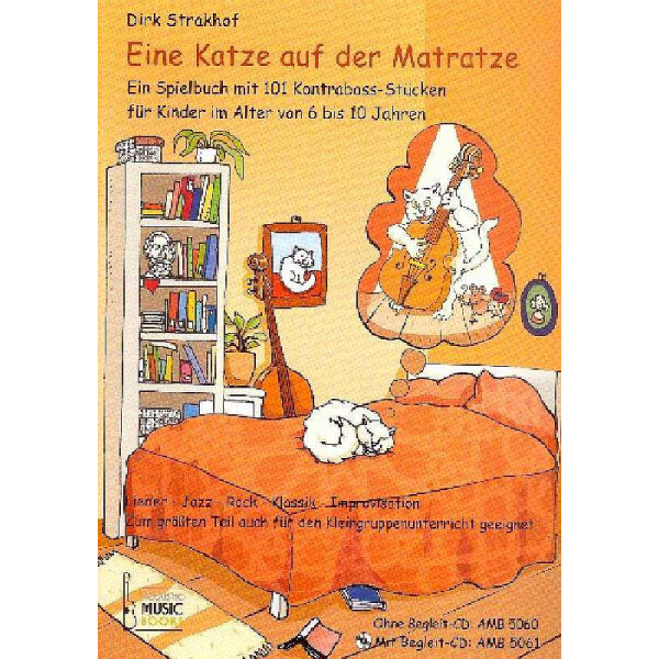 Eine Katze auf der Matratze Ein