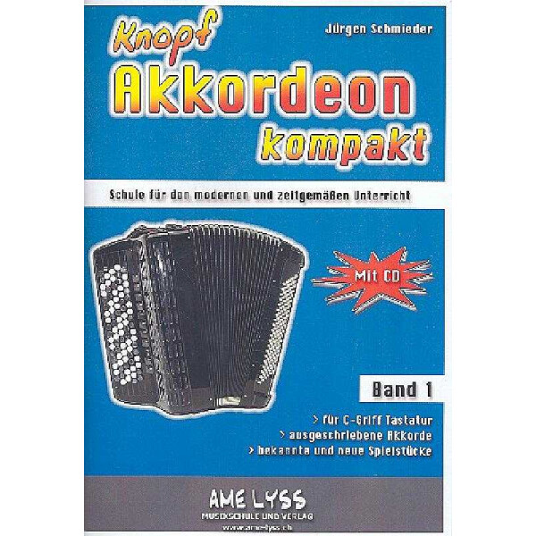 Knopfakkordeon kompakt Band 1 (+CD)