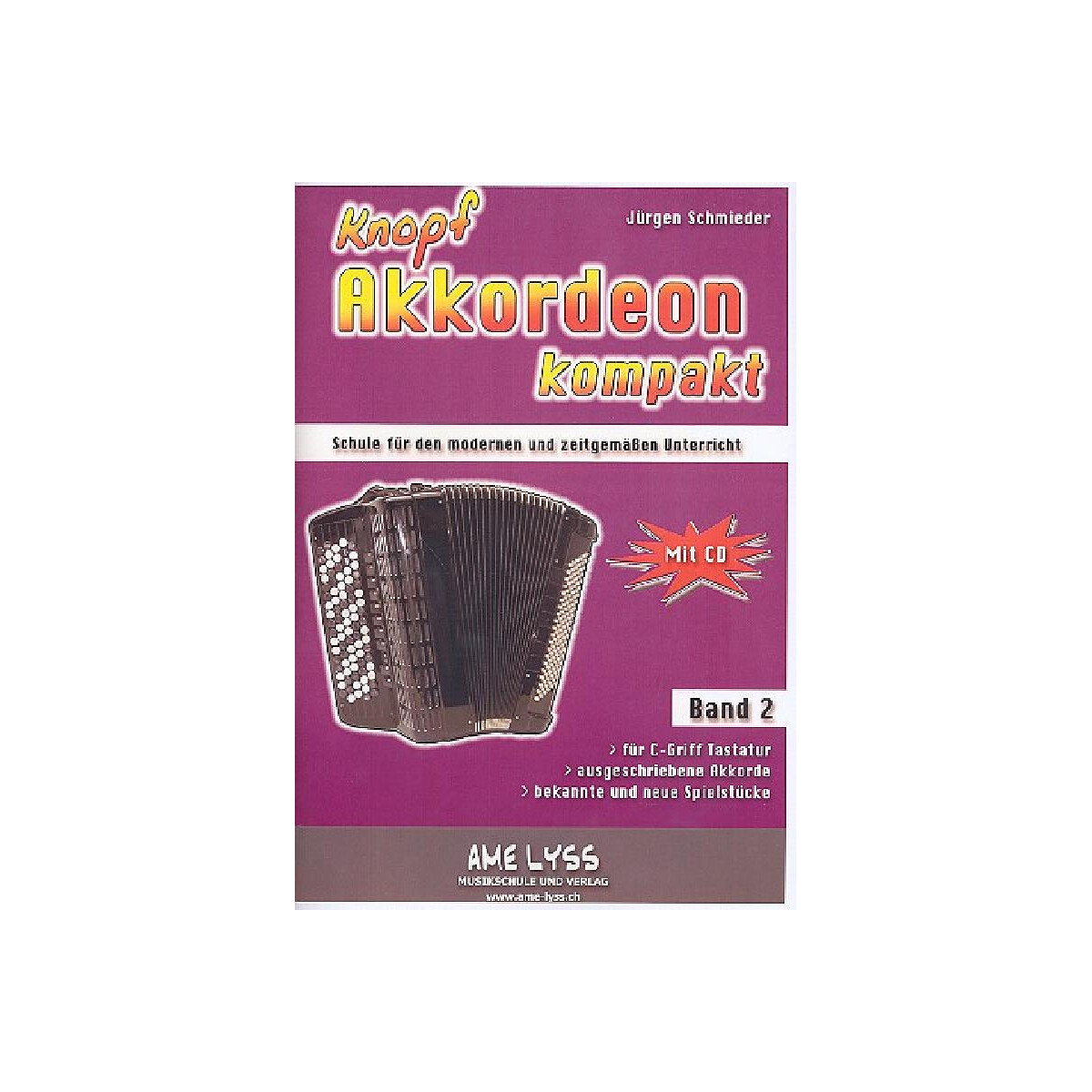 Knopfakkordeon kompakt Band 2 (+CD) box