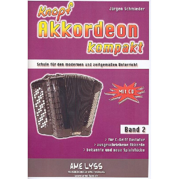 Knopfakkordeon kompakt Band 2 (+CD)