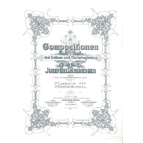 Les papillons für 3 Violinen und Klavier