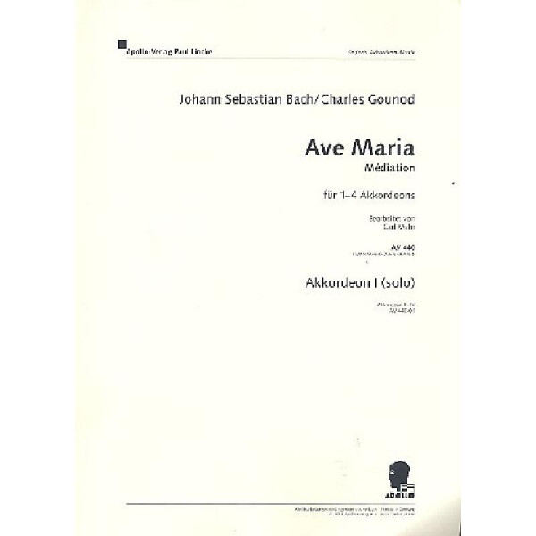 Ave Maria Meditation , Akkordeon 2, 3 und 4