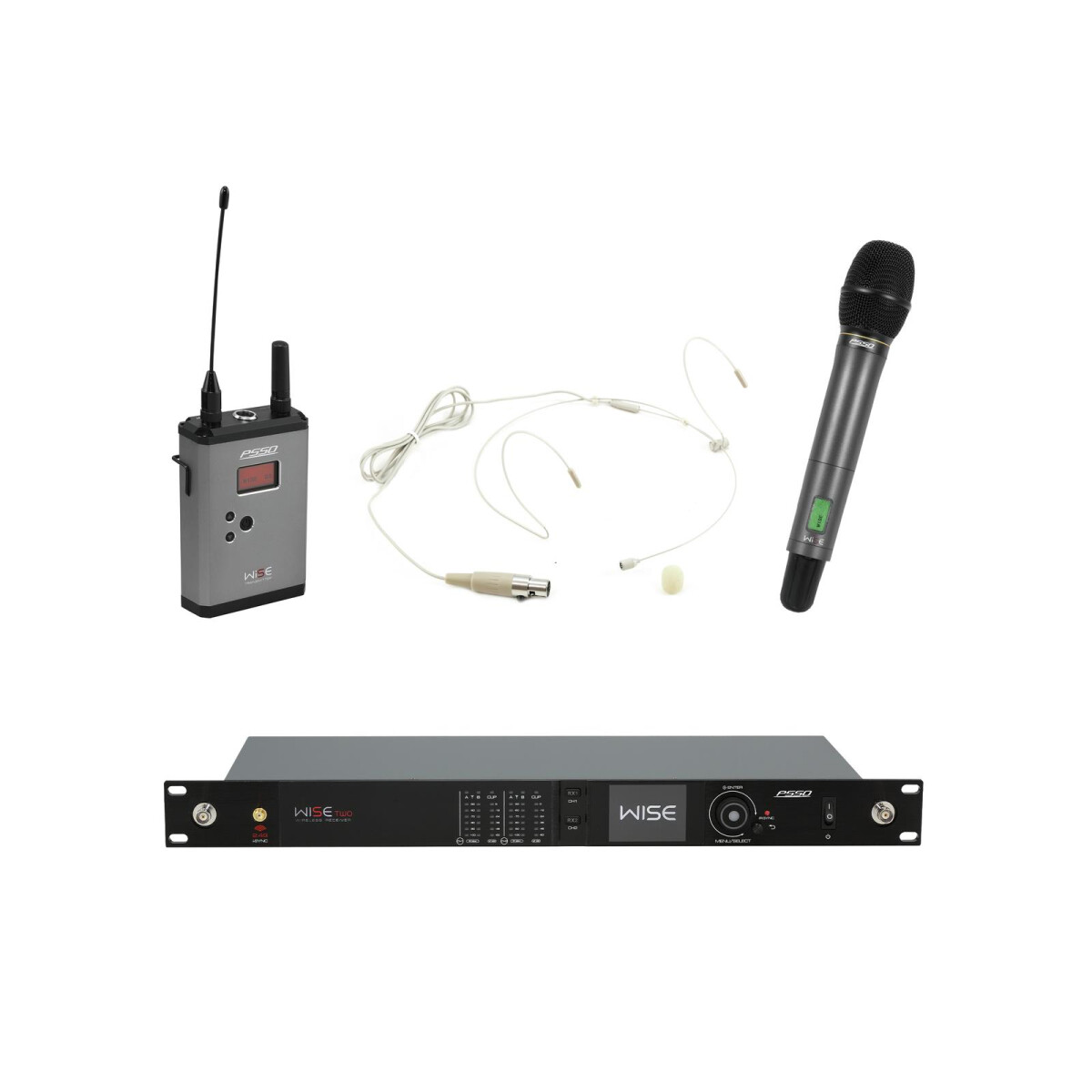Psso Set WISE TWO + Dynamic wireless mic box