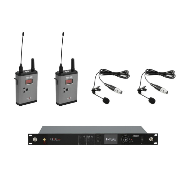 Psso Set WISE TWO + 2x BP + 2x Lavalier 638-668MHz