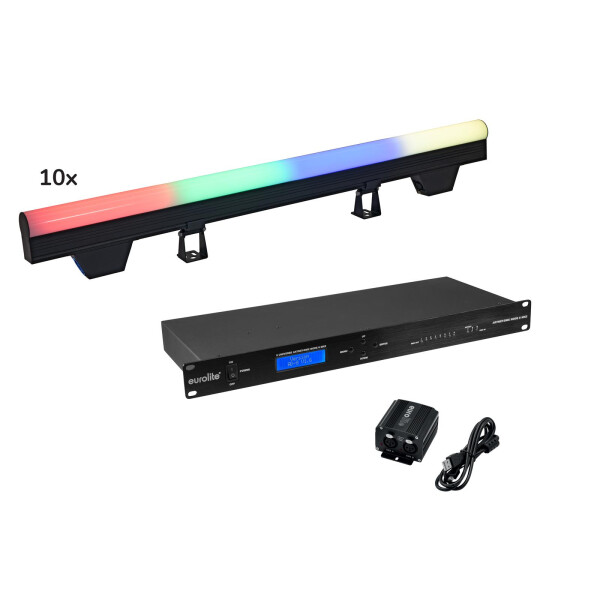 Eurolite Set 10x LED PT-100/32 Pixel DMX Tube + DMX Software