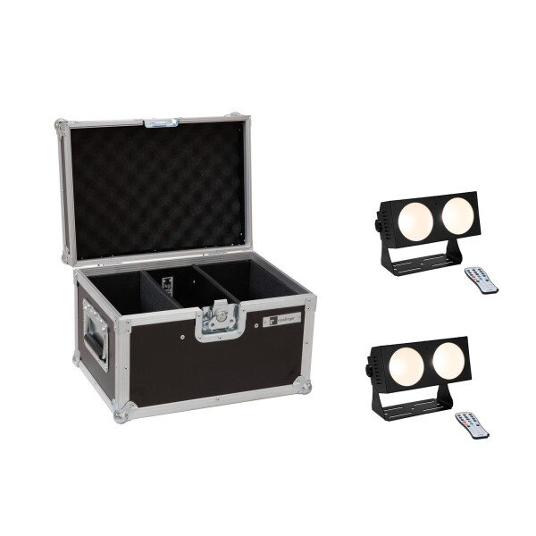Eurolite Set 2x LED CBB-2 COB WW Leiste + Case