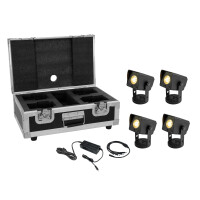 Eurolite Set 4x AKKU Dot 1 RGB/WW QuickDMX sw + charger + case