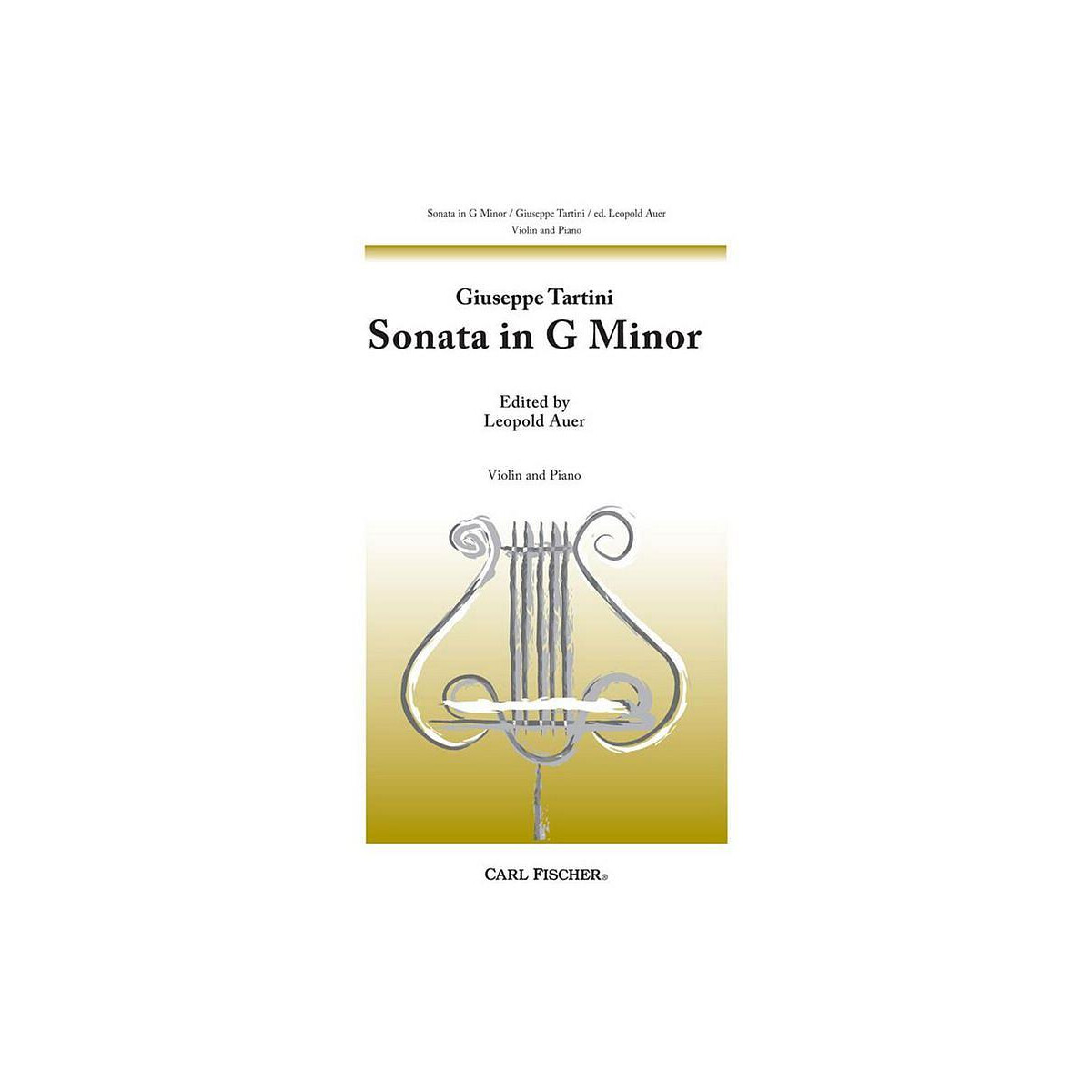 Sonata g minor for violin and piano