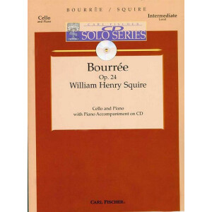Bourrée op.24 (+CD) for cello and piano