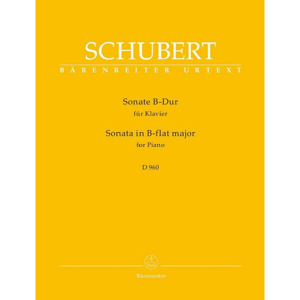 Sonate B-Dur D960 für Klavier