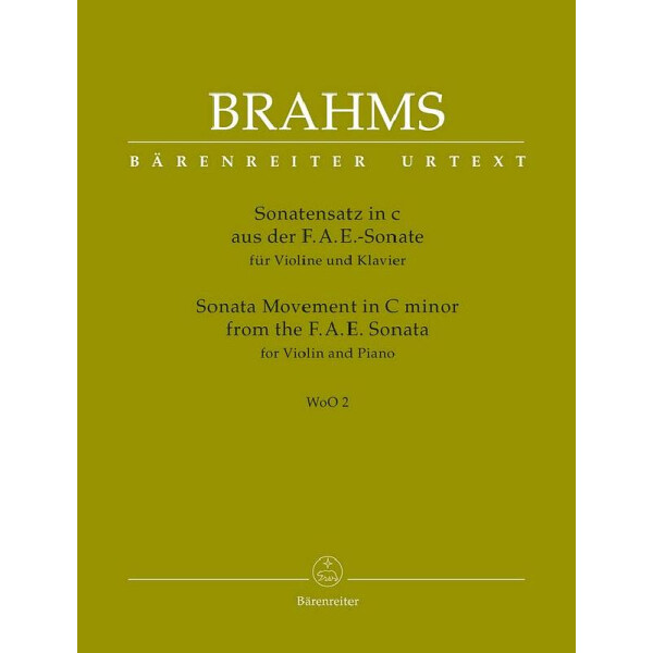 Sonatensatz c-Moll aus der F.A.E.-Sonate WoO2