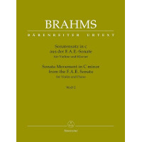 Sonatensatz c-Moll aus der F.A.E.-Sonate WoO2