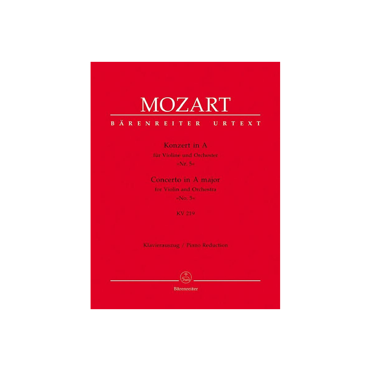 Konzert A-Dur KV219 für Violine und box