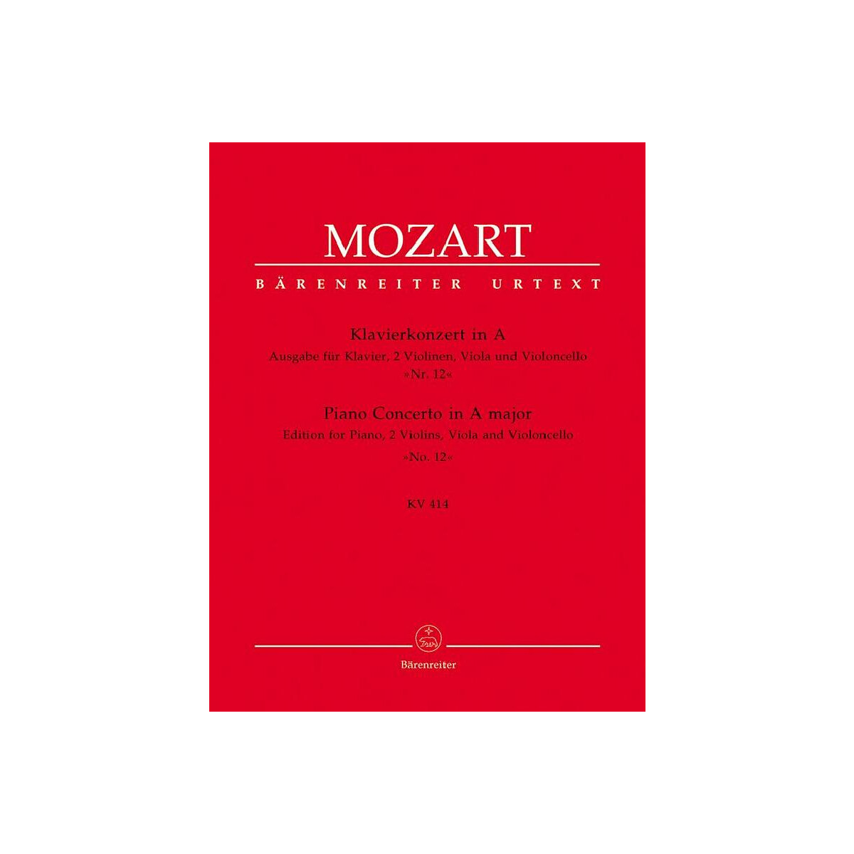 Konzert A-Dur KV414 für Klavier und box