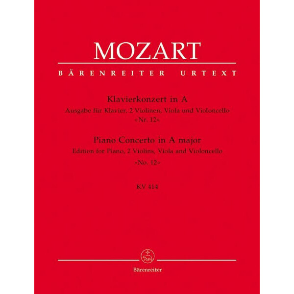 Konzert A-Dur KV414 für Klavier und