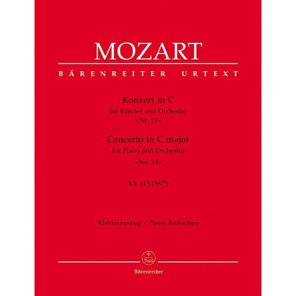 Konzert C-Dur KV415 für
