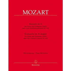 Konzert A-Dur nach dem Klarinettenkonzert KV622
