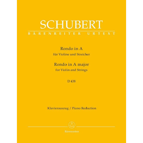 Rondo A-Dur D438 für Violine und Streicher