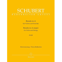 Rondo A-Dur D438 für Violine und Streicher