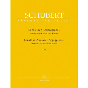 Sonate a-Moll D821 f&uuml;r Viola und