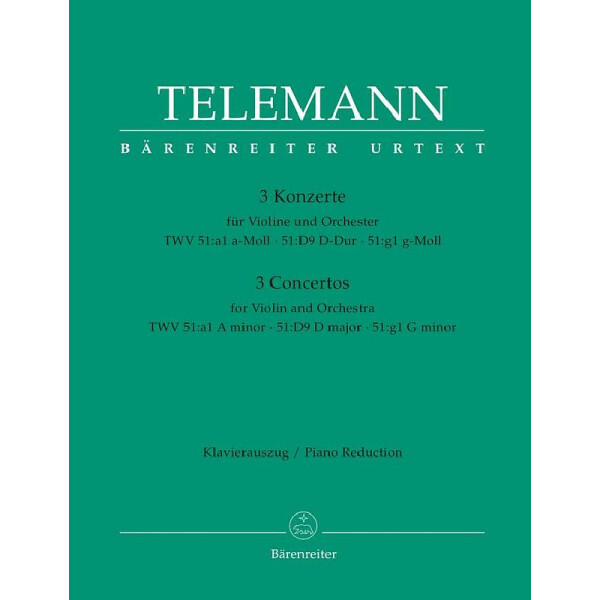 3 Konzerte a-Moll, D-Dur, g-Moll
