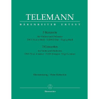 3 Konzerte a-Moll, D-Dur, g-Moll